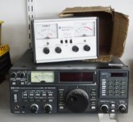 ICOM IC-R7000 communications receiver with a Motorola CB transceiver tester S-1355A (2)