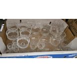Eleven Carlsberg beer glasses with gilt rims, five Guinness glasses and a quantity of drinking