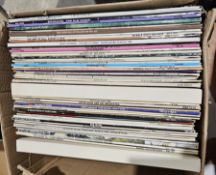 Three boxes of jazz, big band, easy listening and other vinyl LPs including Frank Sinatra, Duke