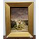 Collection of pictures including landscape scene with man fishing, signed, watercolour of trees by B - Image 3 of 15