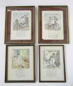 After Thomas Rowlandson (1756-1827)  Four erotic scenes  