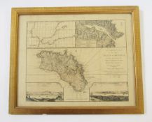 After John Armstrong Print  Corex map of the Isle of Menorca, originally published by Laurie &