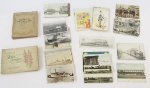 Postcards - relating to trains - the Knight series, LNR railway, etc. postcards of Gloucester in the
