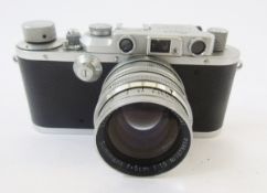 Leica III B35mm Rangefinder camera, serial no.274489, circa 1938, with a Leitz Summarit F-5cm 1 1