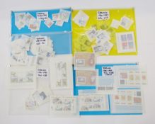 Irish stamps: Nine sleeves of mint definitive and commemorative issues from mainly 1960s to 2009