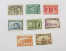 Stamps of Canada: Mint set of KEVII 1908 Quebec Tercentenary issue, SG 188-195, cat £550