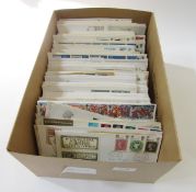 GB stamps: Box of c 300 QEII first day and other covers, pre-decimal and decimal, including strike