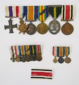 WWI military cross/mentioned in dispatches medal group of six awarded to Major Norman Bairstow