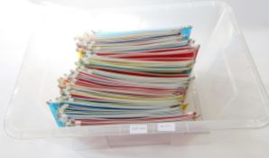 Br Empire & Commonwealth stamps: Boxed collection of 85+ sleeves of mint and used QV-QEII, mostly