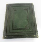 Album of armorial crests and ciphers, dated Edinburgh 1st November 1867, a pencil drawing of