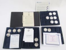 Group of silver proofs (16) from various Westminster coin sets, Battle of Trafalgar (7) with