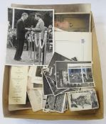 Quantity of mid-century photographs to include three photographs of the late Queen Elizabeth II at a