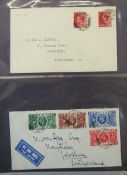 GB Stamps: First day and other covers of KGV-QEII , including stamp exhibition, in ring binder (