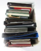 British Empire & Commonwealth stamps: Large box of 14 albums/stock-books, A-D countries, mint and