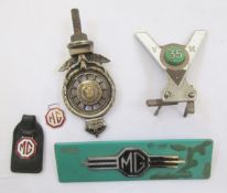 Vintage Royal Automobile Club car mascot/bonnet ornament, silver-plated with maker's mark