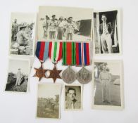 WWII medal group comprising of 2022 Italy star, 1939-45 star, defence medal and war medal,