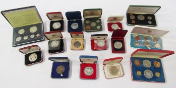 Proof and uncirculated world coins and sets (16), includes 1971 Malawi decimal coinage set, Jersey