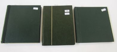 Stamps of Canada: Two albums and stock book of mint and used, QV-QEII, mostly definitives and