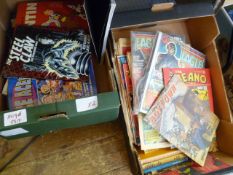 Quantity of Eagle comics and others plus annual and a box of various recent Science Fiction
