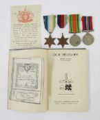 WWII casualty medal group awarded to Able Seaman Maurice Surr, HMS Penelope, WWII Atlantic star,