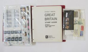 GB stamps: Purposed SG QV-QEII album of mostly used definitives, commemoratives and postage due