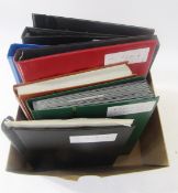 British Empire & Commonwealth stamps: Large box of 10 albums/stock-books, N-T countries, mint and