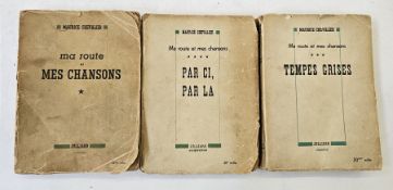 Chevalier, Maurice, 3 vols of 