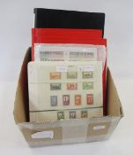 Stamps of France: French Colonial issues, mint and used, in black folder, 2 red Senator albums, on