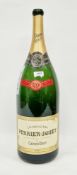 Empty Perrier Jouet champagne Methuselah which originally contained 6l of champagne