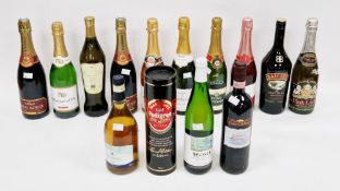 14 bottles of assorted wines and alcohol including eight bottles of sparkling wine including