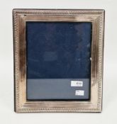 Large silver photograph frame, London 1992, Keyford Frames Ltd, having an embossed and reeded