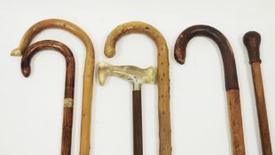 Late 19th/early 20th century oak and metal bound coopered stickstand of barrel form, 63cm high and