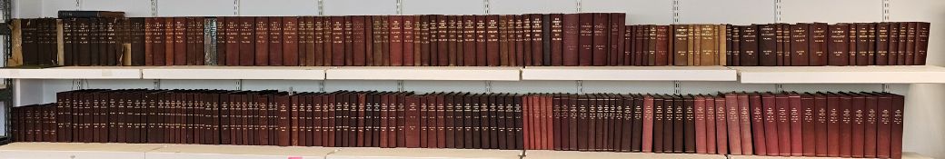 'The Chemist and Druggist Trade Journal' from 1920 through to 1984, red or maroon bindings with gilt