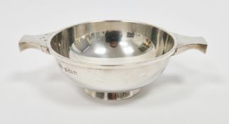 Silver quaich, Birmingham 1939, Rotherham & Sons, of plain circular form, 12cm wide, approximate