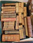 Quantity of antiquarian books some in need of reparation, to include 
