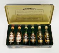 William Grant miniature collection comprising two of each of the following: Glenfiddich pure malt,