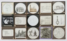 Series of Victorian lecture slides relating to chemistry, including the Laws of Chemical