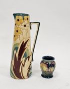 Small Moorcroft leaf and berry pattern oviform vase, impressed W Moorcroft Potter to HM The Queen,