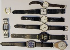 Quantity of assorted wristwatches including a Rojas digital