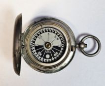 WWI military pocket compass by Dennison, Birmingham, in folding case