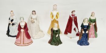 Coalport bone china figure of Victoria from the Queens of England Series, modelled by Mike Abberley,