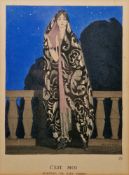 Andre Edouard Marty (1882-1974)  Handcoloured stencil  Fashion plate 'C'est Moi, Manteau de Paul