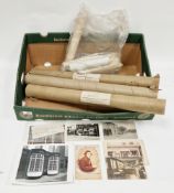 Collection of three mid-20th century Pharmaceutical Society rolled certificate engravings, the