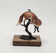 Albany Fine China Co. Ltd model of a fox, by Neil Campbell, printed green and black marks, the fox