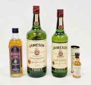 Jameson & Son Irish whiskey, 1.125l, 43% vol, Bushmills 1608 12yo special reserve Irish whiskey, 43%