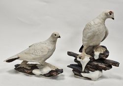 Pair of Boehm limited edition Ptarmigan birds, black printed marks, made in the USA, each
