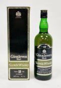 Glenleven 12yo malt scotch whisky from John Haig & Co Limited, 70% proof, 75.7cl, in original box