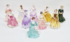 Ten Coalport bone china figures of Ladies of Fashion, comprising Harmony, Bolero, Theresa,