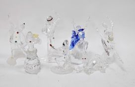 Seven Swarovski crystal glass figures including three Magic of Dance figures being Anna 627396 (2004