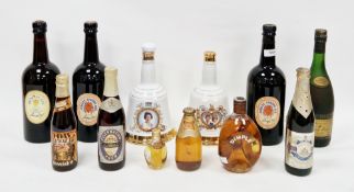 Vintage spring capped dimple whisky by John Haig & Co, half size bottle, a Dimple old blended scotch